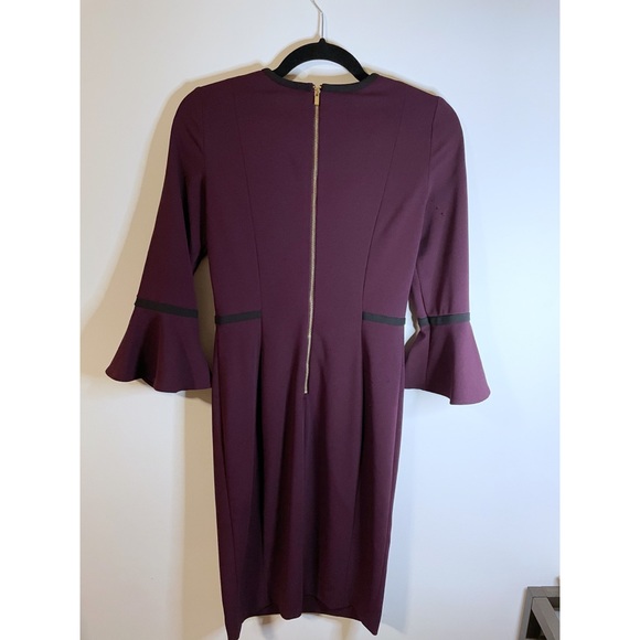 Calvin Klein Piped Bell-Sleeve Sheath Dress - Picture 5 of 7